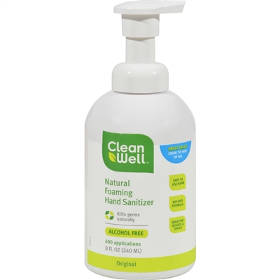 CleanWell Hand Sanitizing Foam - 8 oz