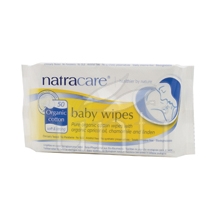 Natracare Organic Cotton Baby Wipes - 50 Pack