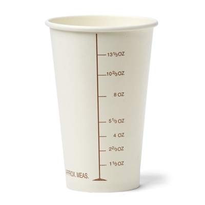 Graduated Disposable Paper Cup- 16 oz  50/pk