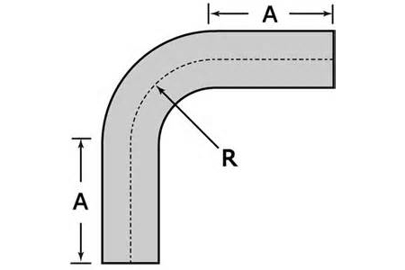 2.5in T304 Stainless Steel 90Â° Bend