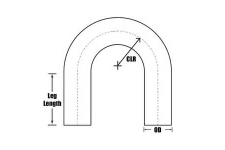 2.5in T304 Stainless Steel 180Â° U-Bend