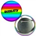 Button with Rainbow Foil, 2.25" diameter, Item # ABU22-100