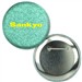 Button with Reflective Green Glitter, 2.25" diameter, Item # ABU22-102