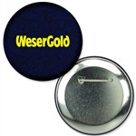 Button with Black Fabric Glitter, 2.25" diameter, Item # ABU22-110