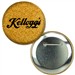 Button with Reflective Gold Glitter, 3" diameter, Item # ABU30-103