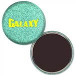 Magnet with Reflective Green Glitter, 2.25" diameter, Item # AMAB22-102