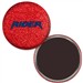 Magnet with Reflective Red Glitter, 2.25" diameter, Item # AMAB22-104