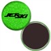 Magnet with Reflective Green Glitter, 2.25" diameter, Item # AMAB22-107