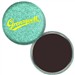 Magnet with Reflective Green Glitter, 3" diameter, Item # AMAB30-102