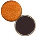 Magnet with Reflective Orange Glitter, 3" diameter, Item # AMAB30-105