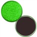 Magnet with Reflective Green Glitter, 3" diameter, Item # AMAB30-107