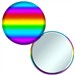 Compact Mirror with Rainbow Foil, 3" diameter, Item # AMIM30-100