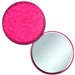 Compact Mirror with Reflective Pink Glitter, 3" diameter, Item # AMIM30-106