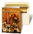 3D Lenticular Greeting Christmas Card with Custom Design, Red Wine Bottles, Flowers, and Bags, Depth