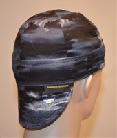 cloudy dark skies welding hat