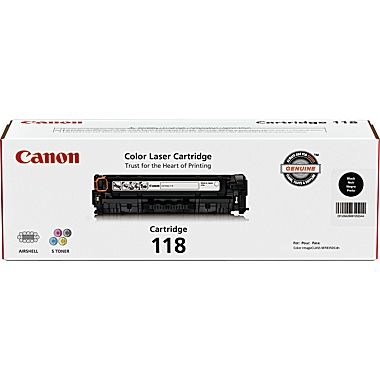 Canon 118 for the Imageclass MF8350cdn,  MF8380cdw, LBP 7660 Series - Black