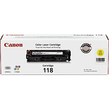 Canon 118 for the Imageclass MF8350cdn,  MF8380cdw, LBP 7660 Series - Yellow