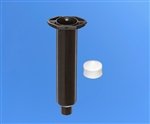 10cc black Syringe Barrel with white wiper piston