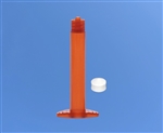 3cc Amber Syringe Barrel with white wiper piston 903-DW