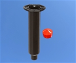 10cc black Syringe Barrel with red flat wall piston