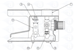 TS924 Footvalve adjustment button 924-10