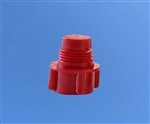 Red threaded tip cartridge cap seal AD3P
