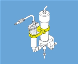 DMP Valve Syringe Bracket Assembly TS3706