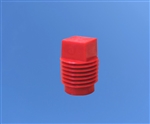Red threaded tip cartridge cap seal TS4P