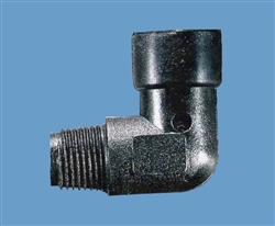 1/4" NPT to 1/4" NPT plastic elbow fitting TSD918-3PP