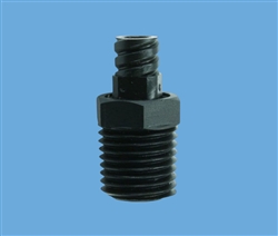 1/4" NPT thread to female luer plastic fitting TSD931-15