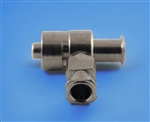 Female luer to male tee metal fitting TSD931-552M