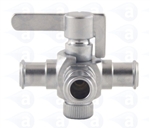 Female to female luer 3 way stopcock metal fitting TSD931-6002T