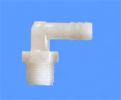 1/4" NPT to 3/16" barb plastic elbow TSD933-11