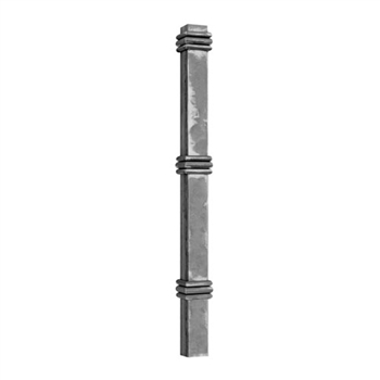 Newel Post Square Tube Matl 3 5/32" Sq. 4 1/8"W X