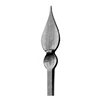 Spear Point - 1/2" Sq. Matl  7-7/8"H