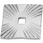 SHOE PLATE 3" SQ ALUM