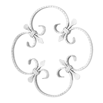 ROSETTE 1/2" X 1/4" MTL HMRD 13" DIA