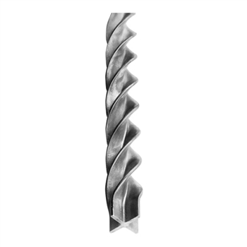 BAR 1/8" MTL 1-9/16" DIA TWISTED 10'L