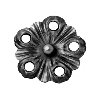 Flower Forged W/Holes 4-1/8" Dia X 5/32" Matl