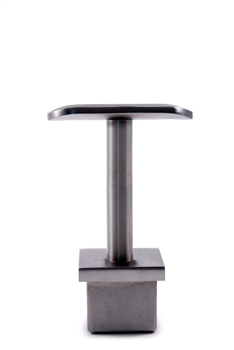 316 Stainless Steel Handrail Support 2 61/64" Dia. x 1 2/3" Dia., for Square Tube 1 3/16" Dia.