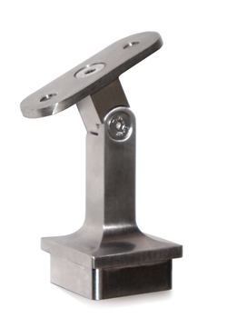 Stainless Steel Handrail Support for 1 14/25" Square Tube (Flat)