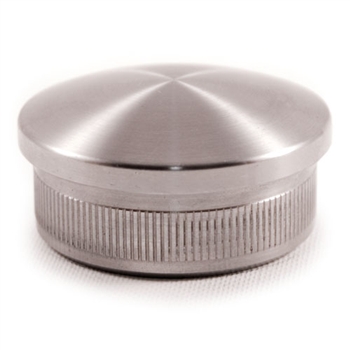 316 Stainless Steel End Cap Rounded for Tube 1 2/3