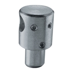 Galvanized Steel Round Bar Holder 1/2" Dia. Hole f