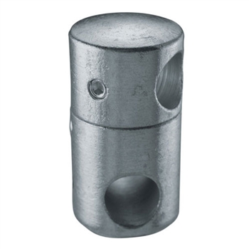 Galvanized Steel Round Bar Holder 1/2", 1/2" Dia.