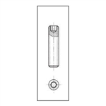 Galvanized Steel Screw Hexagon Socket Set M10 x 1