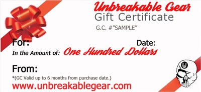 One Hundred Dollar Gift Certificate ($100)