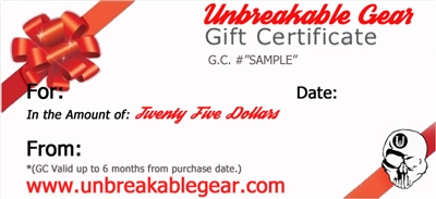Twenty Five Dollar Gift Certificate ($25)