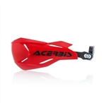 RED / BLACK X-FACTORY HANDGUARDS WITH UNIVERSAL MOUNT KIT BY ACERBIS RED / BLACK X-FACTORY HANDGUARDS WITH UNIVERSAL MOUNT KIT BY ACERBIS