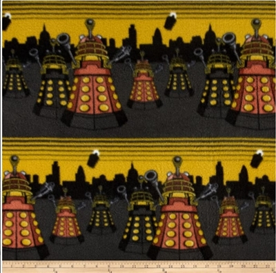 Dr. Who Dalek Cityscape Fleece