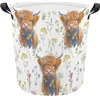 Highland Coo foldable laundry basket